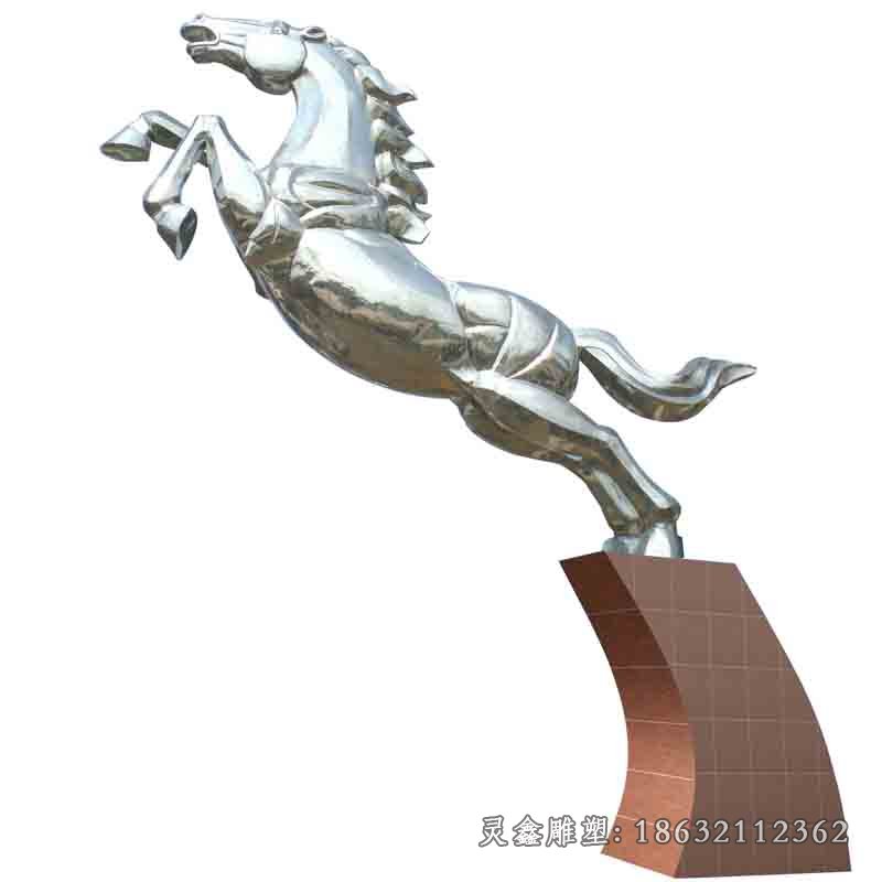 大型不锈钢奔马雕塑城市不锈钢雕塑 (3)