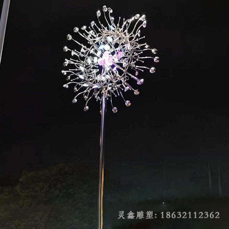 广场不锈钢抽象向日葵雕塑 (3)[1]