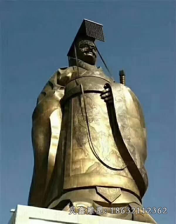 秦始皇铜雕