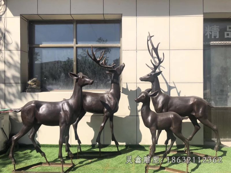 群雄逐鹿景观铜雕