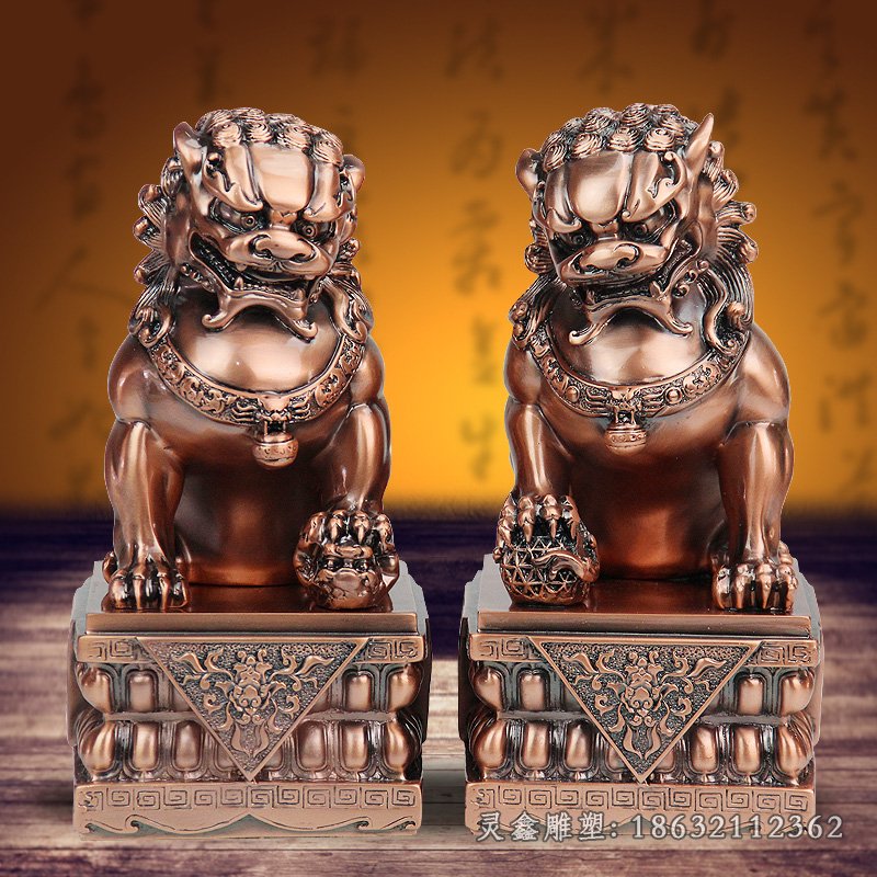 北京狮子动物铜雕