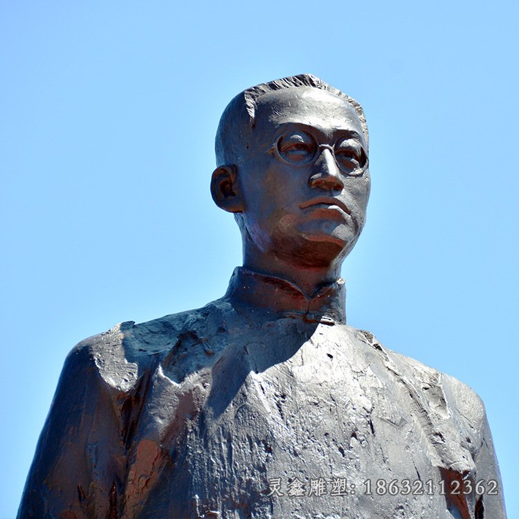 陶行知历史景观雕塑