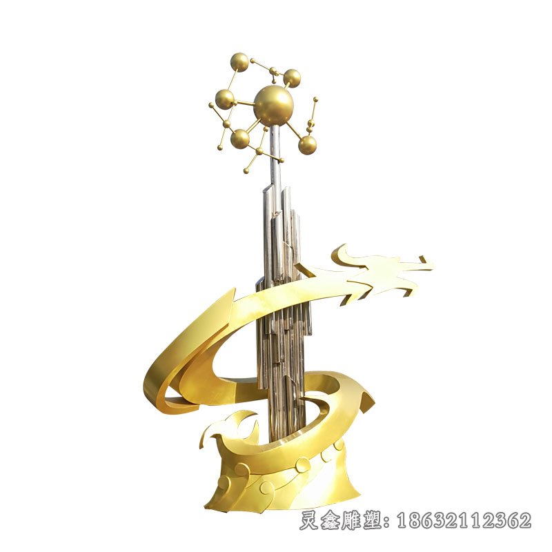 腾飞新世纪不锈钢雕塑