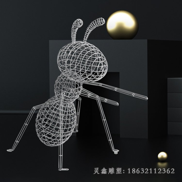 公园景观镂空蚂蚁雕塑 (7)
