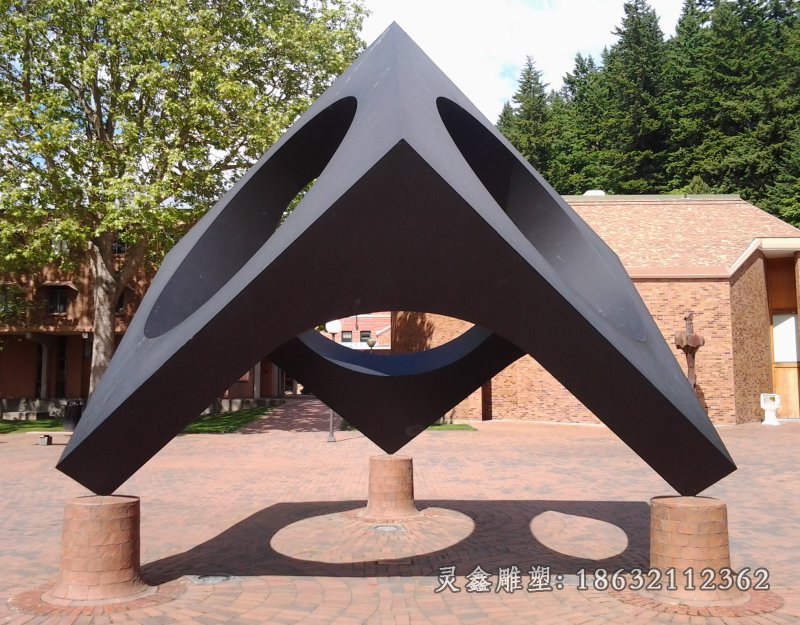 铜雕抽象雕塑，简单抽象铜雕[1]