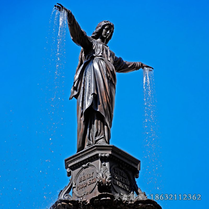 喷泉城市文化铜雕
