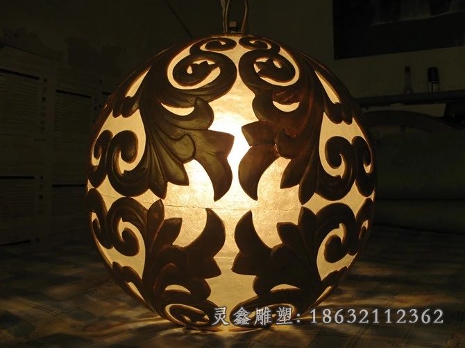 发光球城市景观铜雕