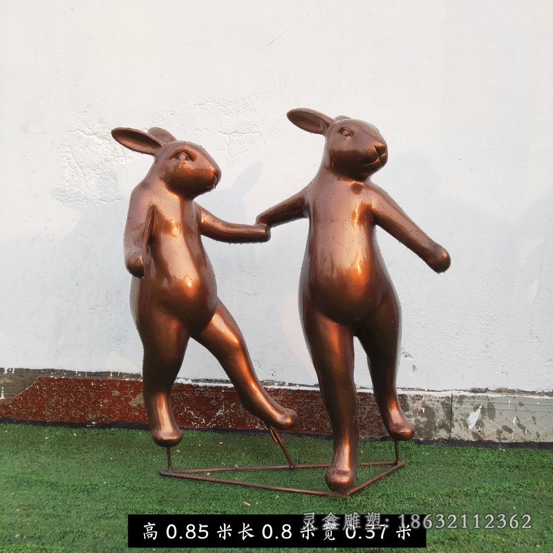 铜雕兔子 (1)