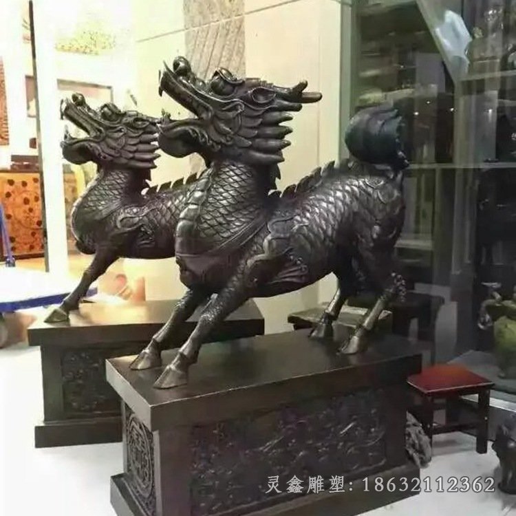 铜麒麟厂家直销大型火麒麟雕塑 大型踩八卦阵铜麒麟雕塑均有现货79275