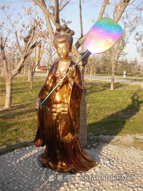 仙女城市景观铜雕