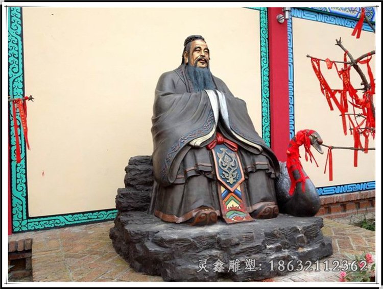 孔子校园标志铜雕