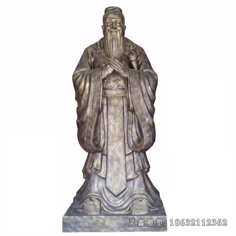 校园孔子圣像景观铜雕