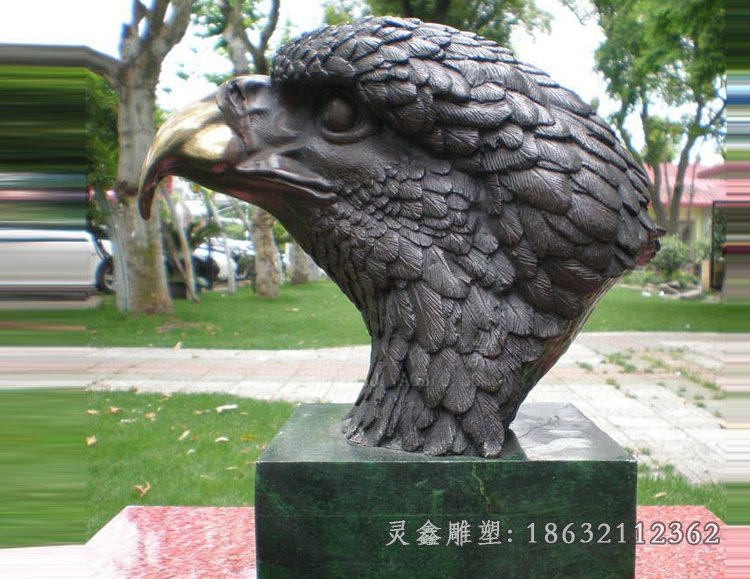 鹰头铜雕，公园景观铜雕_看图王[1]
