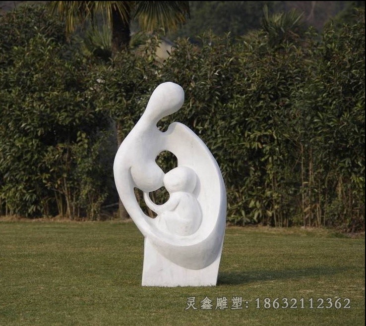 人物园林抽象不锈钢雕塑