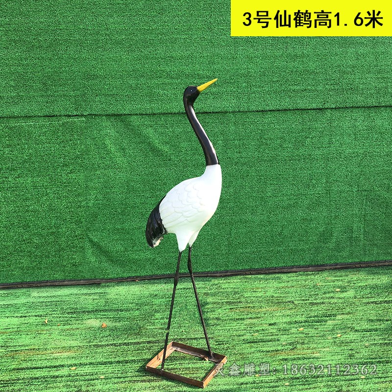 仙鹤校园不锈钢雕塑