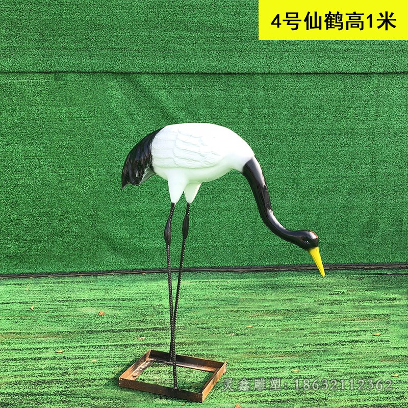 仙鹤小区不锈钢雕塑