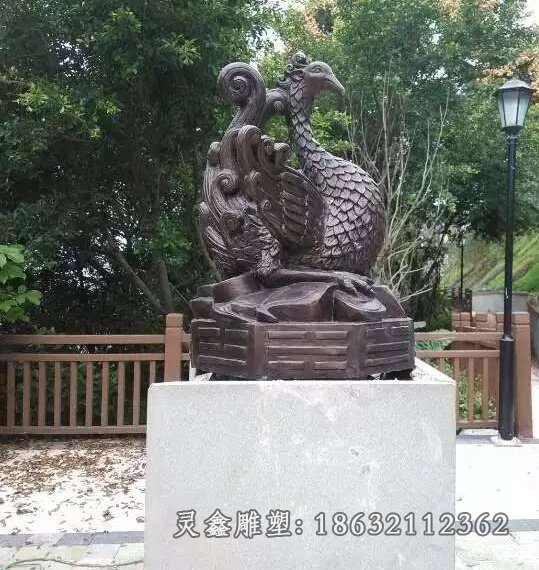 朱雀神兽雕塑_看图王