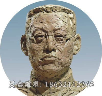 陶行知雕塑 历史名人雕塑头像 户外名人景观雕塑艺术品定制加工9517_看图王