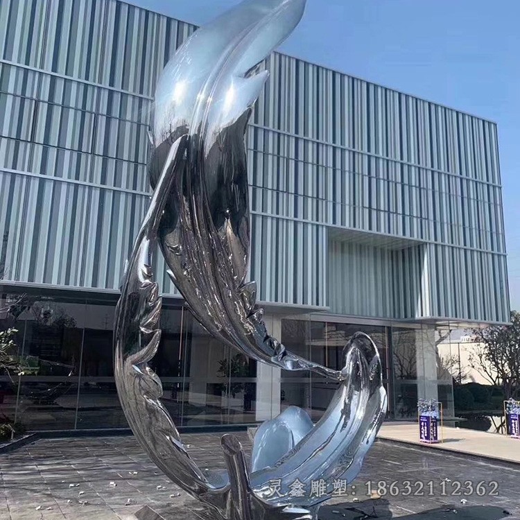 镜面羽毛城市不锈钢雕塑