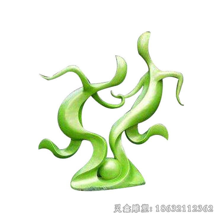 抽象人物公园运动不锈钢雕塑