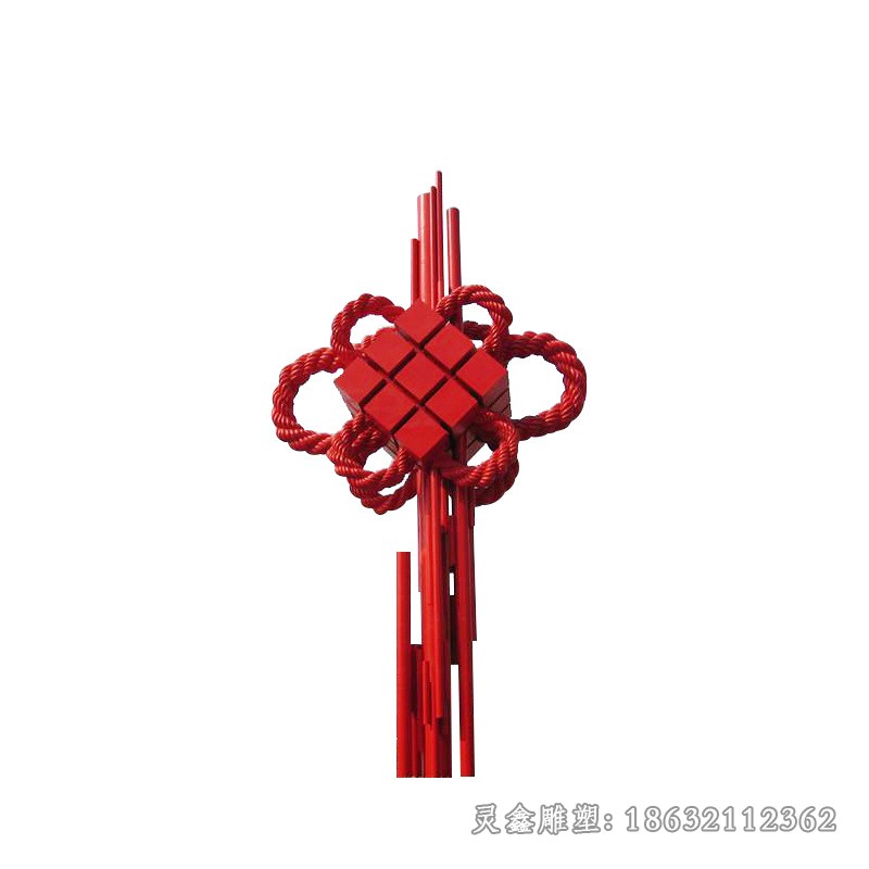 中国结公园不锈钢景观雕塑