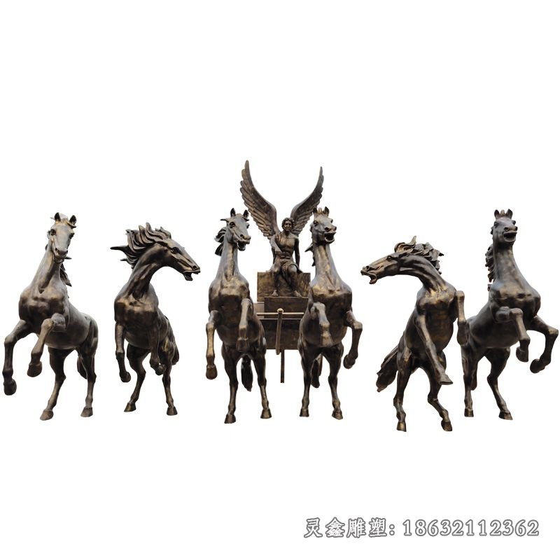 阿波罗战车广场标志铜雕