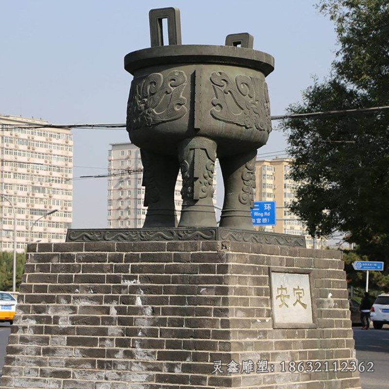 鼎城市文化景观铜雕