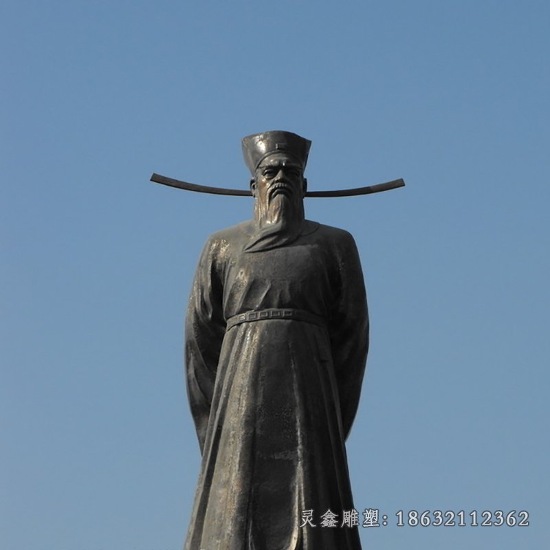 包青天校园景观铜雕