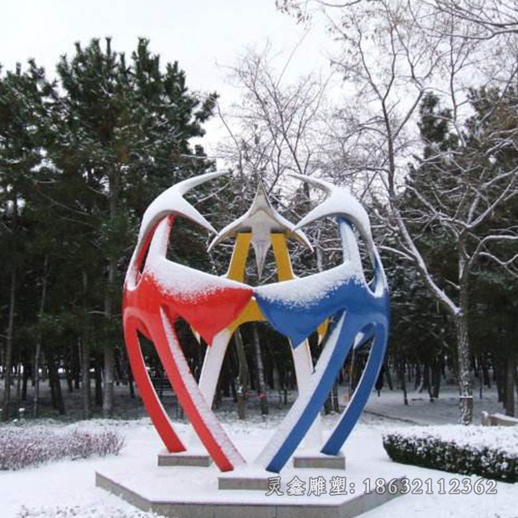 不锈钢公园景观标志雕塑