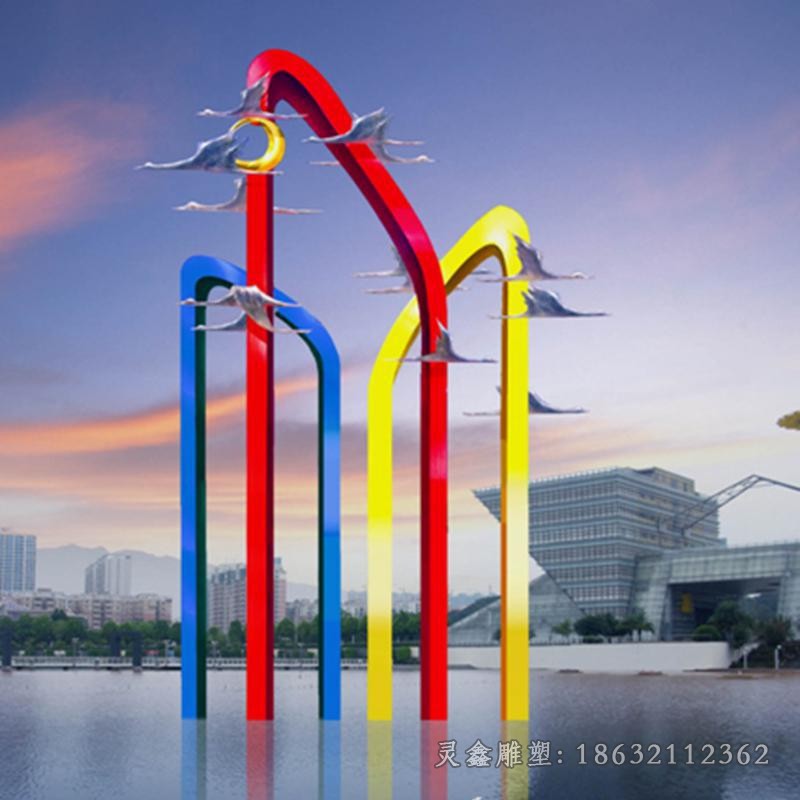 不锈钢城市标志雕塑