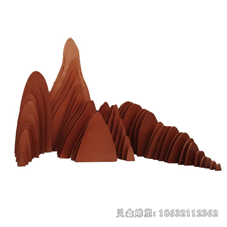 彩绘假山广场不锈钢雕塑
