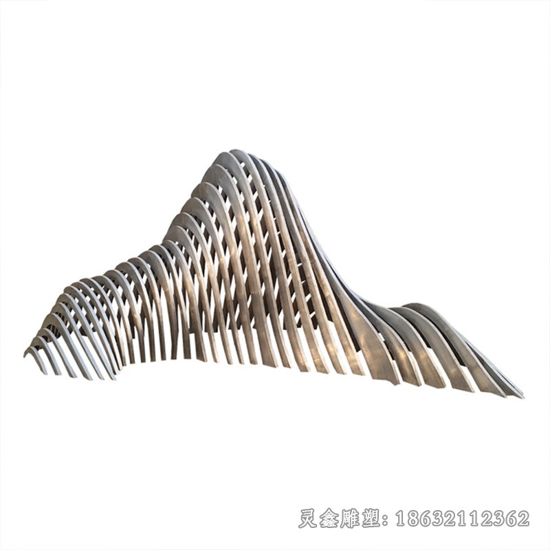 镜面假山城市不锈钢雕塑