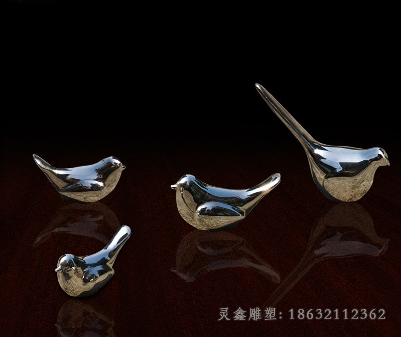 动物鸟公园不锈钢雕塑