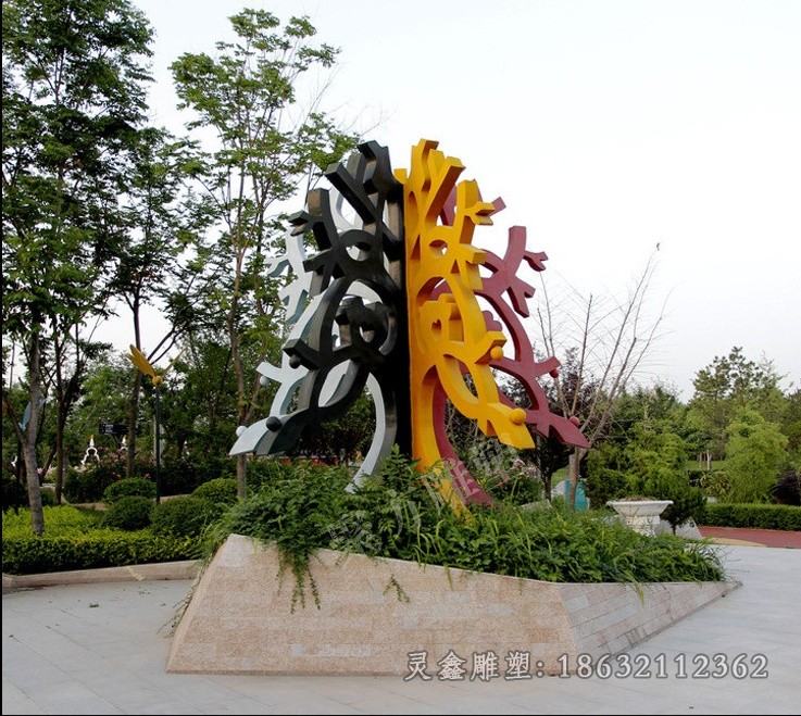 不锈钢校园雕塑 (53)