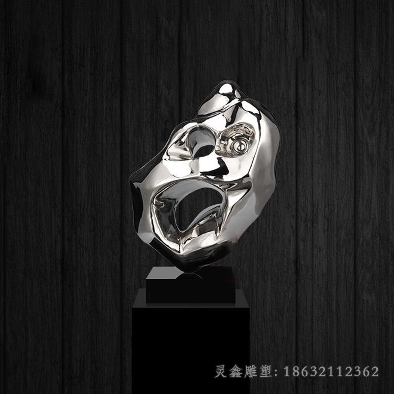 抽象圆环校园不锈钢雕塑