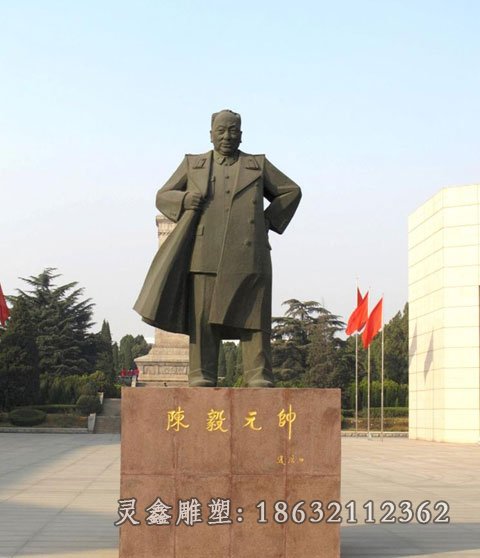 陈毅十大元帅铜雕
