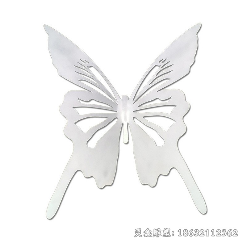 镂空蝴蝶街边不锈钢雕塑