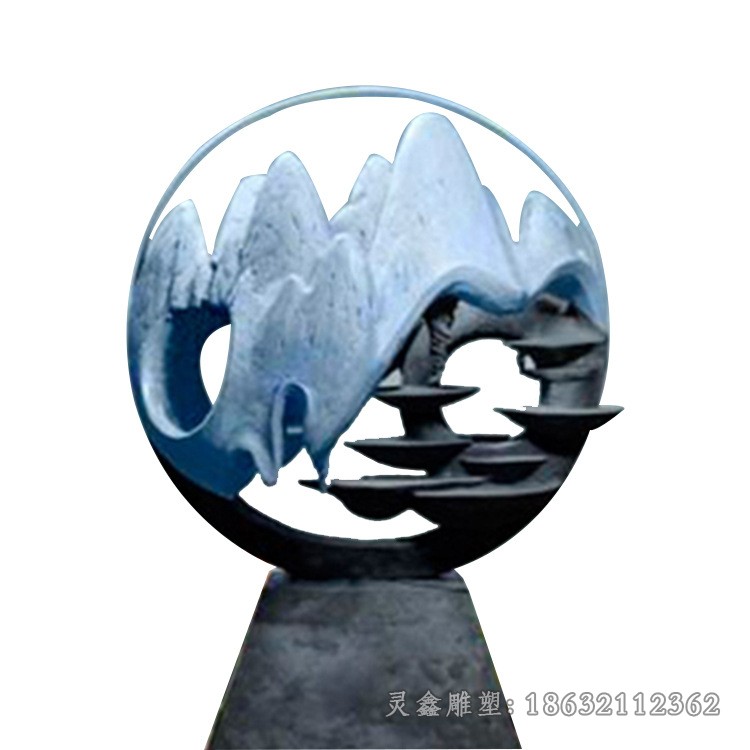 镂空球街边不锈钢景观雕塑