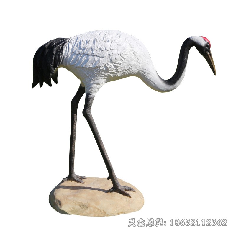 不锈钢仙鹤景区雕塑