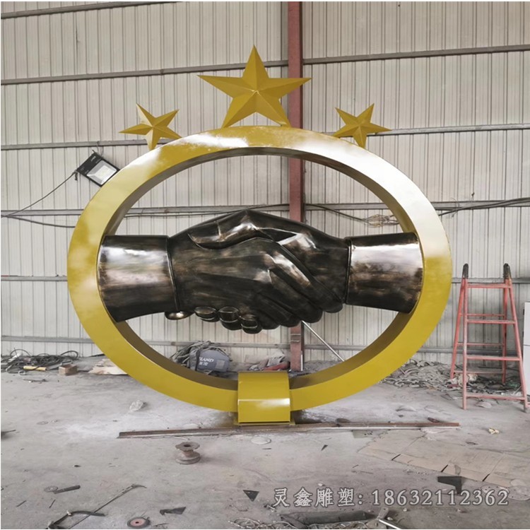 异形圆环景区不锈钢雕塑
