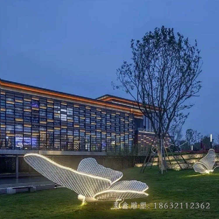镂空蝴蝶城市不锈钢景观雕塑