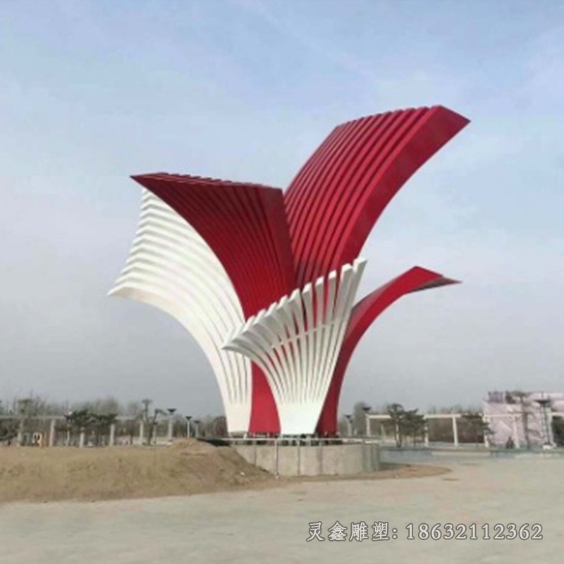 不锈钢校园标志雕塑