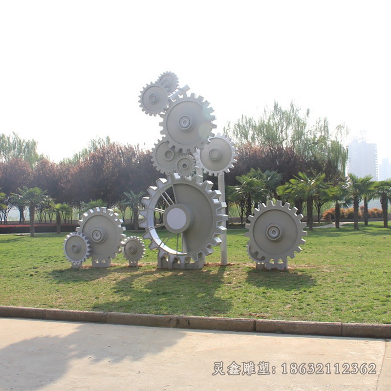 齿轮公园不锈钢雕塑