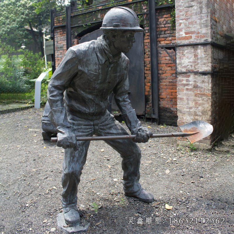 工人景观铜雕 (9)