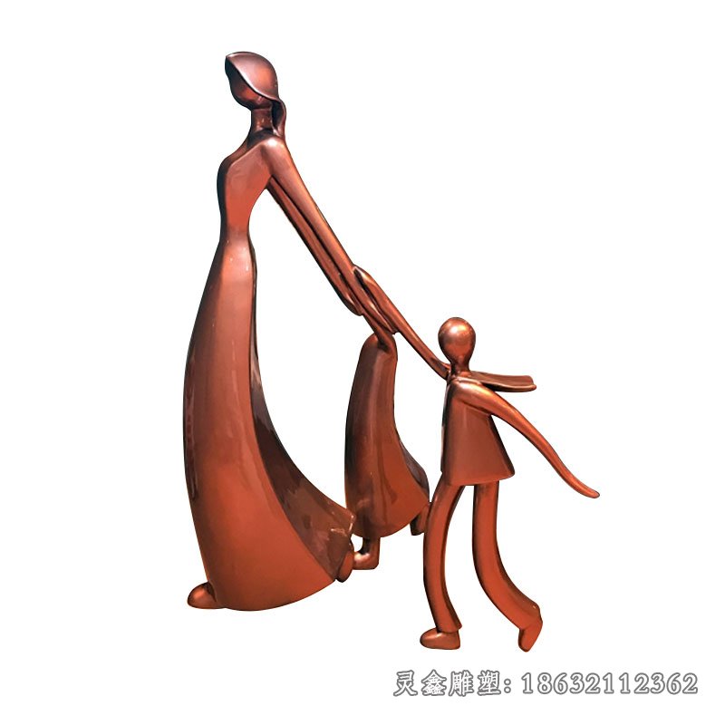 城市抽象人物景观铜雕