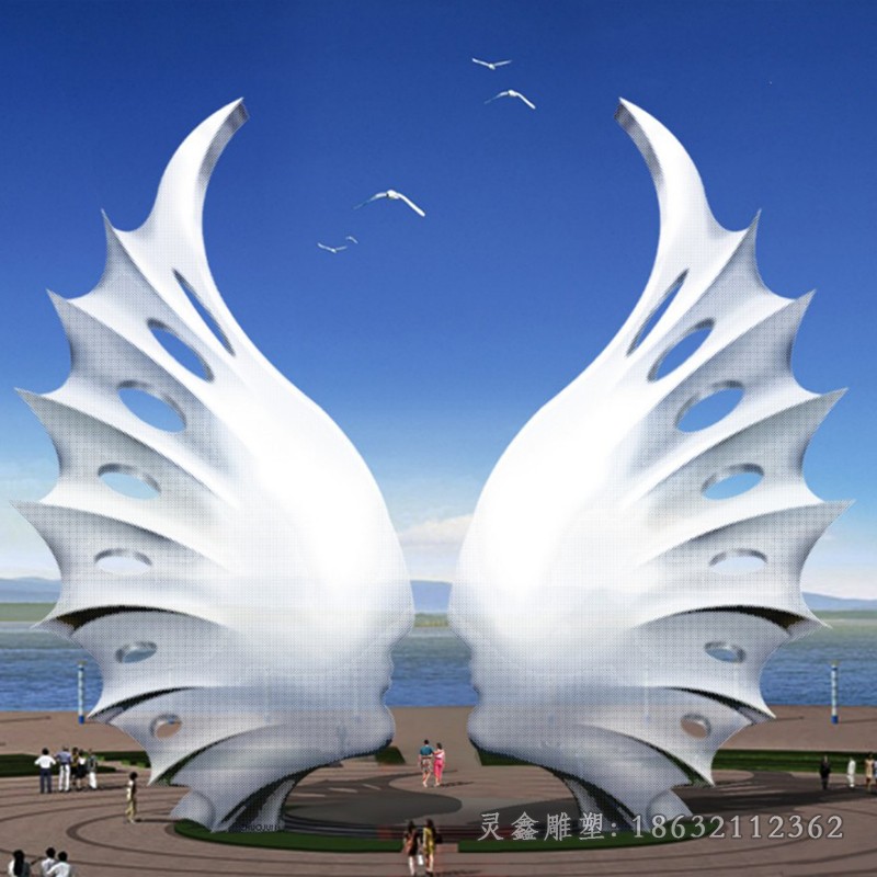 不锈钢大型校园标志雕塑