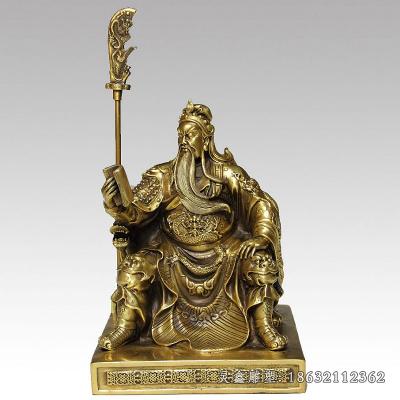 关公人物铜雕 (45)