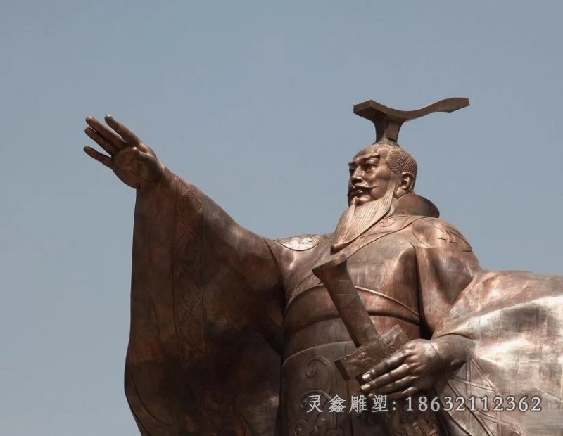 汉武帝古代景观铜雕
