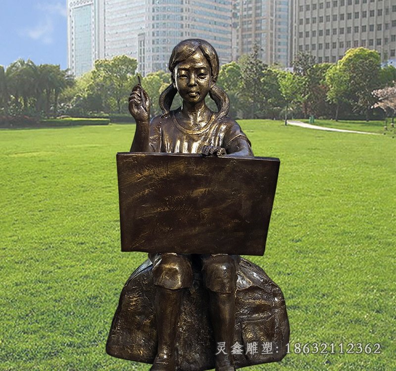 绘画人物铜雕 (4)