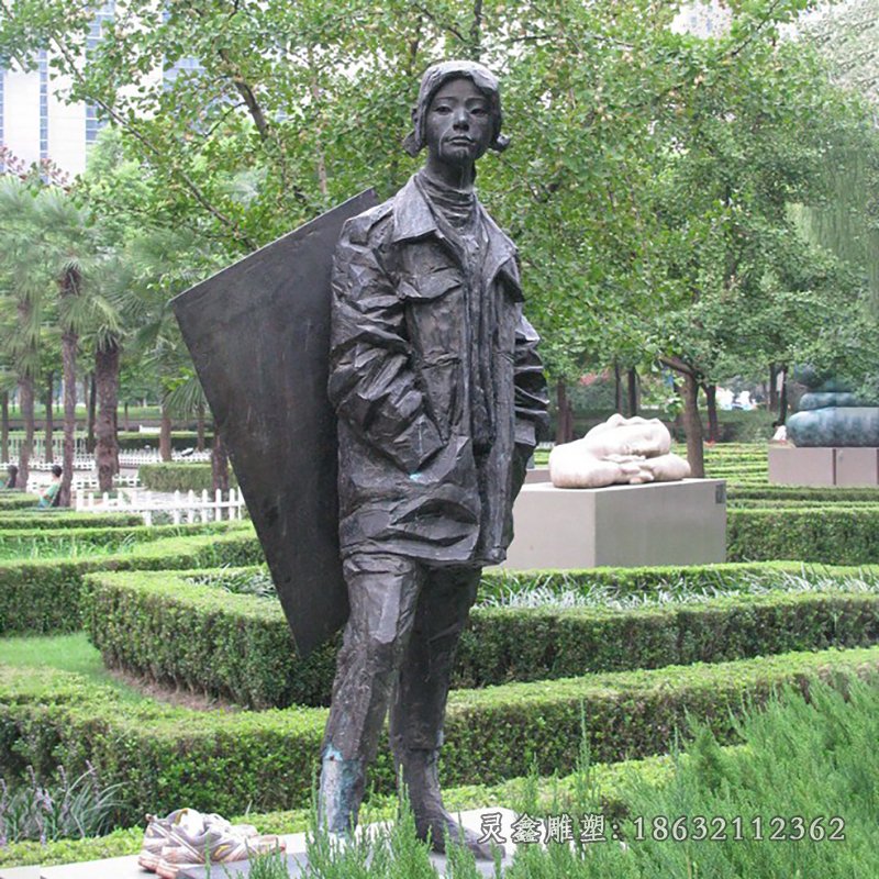 绘画人物铜雕 (2)